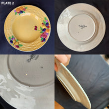 Load image into Gallery viewer, Vintage Yellow Fruit Basket Ceramic Luncheon or Salad Plate, Carlton Ware, England