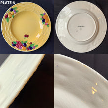 Load image into Gallery viewer, Vintage Yellow Fruit Basket Ceramic Luncheon or Salad Plate, Carlton Ware, England