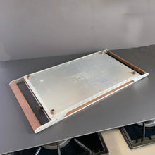 Load image into Gallery viewer, Vintage Salton Hotray Electric Warming Tray, Silver Zig Zag Geometric Design, Mid Century Modern