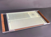 Load image into Gallery viewer, Vintage Salton Hotray Electric Warming Tray, Silver Zig Zag Geometric Design, Mid Century Modern