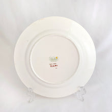 Load image into Gallery viewer, Lovely vintage Phlox Yellow Trim teacup, saucer and salad plate trio. Produced by Shelley, England. Circa 1940. In excellent vintage condition, free from chips/cracks. Minor manufacturer's defect on rim of salad plate and underside has slight discoloration (see photos). Cup measures 3-1/4" x 2-5/8" with registration mark "795072" and a green infinity sign. Saucer measures 5-3/8" marked "071 D" Plate measures 6-7/8" "IDEAL CHINA No. C.R.071" yellow "C" 2 dots