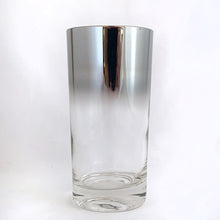Load image into Gallery viewer, Close up of Queen's Lustreware silver fade glass tumbler