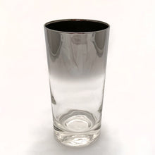 Load image into Gallery viewer, Close up of Queen's Lustreware silver fade glass tumbler