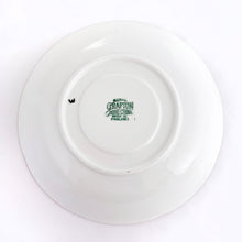Load image into Gallery viewer, Vintage White Bone China Teacup and Saucer "1781" w/ Florals, Blue Band, Gold Pattern and Details, Royal Grafton, England