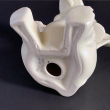 Load image into Gallery viewer, RARE FIND!!!
Jacks Daughter of All Trades Vintage Antique Mid-Century Kitsch Store Shop Reseller Etsy Shopify Toronto Canada Free Porch Pick Up Local Delivery Worldwide Shipping Judy Weinberg Unique Housewarming Gift Sustainable Gift Wedding Gift Home Decor Collectible Collector Gift Farmhouse Cottagecore Cottage Lodge Shabby Chic art deco white circus elephant balancing yellow ball porcelain figurine Crown Devon England 1920s 1930s elephant collectors whimsical decor child nursery