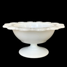 Load image into Gallery viewer, vintage Old Colony milk glass compote side view