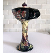 Load image into Gallery viewer, Vintage "Symphony" Lidded Bonbonnier, 2003 Collectors Club Exclusive, Emma Bossons, Moorcroft Pottery, England