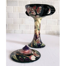 Load image into Gallery viewer, Vintage "Symphony" Lidded Bonbonnier, 2003 Collectors Club Exclusive, Emma Bossons, Moorcroft Pottery, England