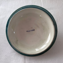 Load image into Gallery viewer, Stunning vintage mid-century tube lined and hand painted "Anemone" lidded dish. Produced by Moorcroft Pottery, England, circa 1950s. A vibrant and gorgeous piece to depth to your decor. Measures 5-3/4" x 3-1/2" In excellent condition, free from chips/cracks/repairs. Normal crazing for a piece of this age.