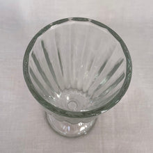 Load image into Gallery viewer, Jacks Daughter of All Trades Vintage Antique Mid-Century Kitsch Store Shop Reseller Etsy Shopify Toronto Canada Free Porch Pick Up Local Delivery Worldwide Shipping Judy Weinberg Unique Housewarming Gift Sustainable Gift Wedding Gift Home Decor Collectible Collector Gift Farmhouse Cottagecore Cottage Lodge Shabby Chic Industrial clear 5110 fluted footed soda fountain glass Libbey Glass 1950s classic glass milkshakes floats lemonade drinkware