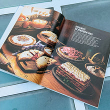 Load image into Gallery viewer, Better Homes and Gardens is known for its fabulous cookbooks. This hardcover cookbook focuses on its Pies and Cakes recipes. Its 90 pages are filled with amazing  recipes along with many colour photographs. Originally published by Meredith Corporation, USA, 1966. This is the fifth printing, 1968.   In great vintage condition with normal age-related yellowing.
