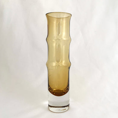 This iconic mid century modern amber art glass 