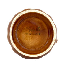 Load image into Gallery viewer, Jacks Daughter of All Trades Vintage Antique Mid-Century Kitsch Store Shop Reseller Etsy Shopify Toronto Canada Free Porch Pick Up Local Delivery Worldwide Shipping Judy Weinberg Unique Housewarming Gift Sustainable Gift Wedding Gift Home Decor Collectible Collector Gift Farmhouse Cottagecore Cottage Lodge Shabby Chic Industrial amber glazed ironstone creamer pitcher wheat motif Arthur Wood England 1950s
