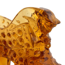 Load image into Gallery viewer, Put a spring in your step with this vintage colonial amber Hobnail pressed glass slipper shoe with cat. Crafted by Fenton Art Glass, USA, 1959 - 1982. Collect all the colours!

It's in excellent condition, no chips.

Measures 5 3/4 x 1 1/2 x 3 inches
