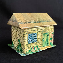 Load image into Gallery viewer, Vintage hand painted &quot;Anne Hathaway Cottage&quot; ceramic thimble in original presentation box. Produced by Sylvac, England for Shaw &amp; Copestake Ltd.  In excellent condition, free from chips/cracks/repairs.  Thimble measures 5/8 x 1 1/8 inches
