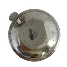 Load image into Gallery viewer, RARE FIND!

Antique uranium green depression glass sugar dispenser with chrome lid. Paden City Glass, USA, 1915. Lid by Elite Works Brass. The glass glows brilliantly under black light. A stunning piece of vintage history to add to your glass collection...a real gem!

In good vintage condition, no chips, minor flea bites around the collar where the lid meets the glass and age-related wear to the lid.

3 3/8 x 5 1/2 inches
