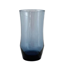 Load image into Gallery viewer, Vintage smokey blue &quot;Apollo&quot; cooler glass. Produced by the Libbey Glass Company, USA, circa 1972. A great addition to your glass and barware collection!  In excellent condition, no chips or cracks.  Measures 3 x 5 1/2 inches  Capacity 13 ounces
