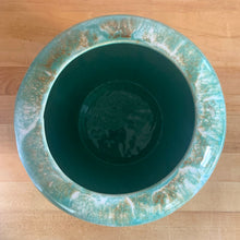 Load image into Gallery viewer, Vintage glossy aqua drip glaze ceramic vase, 312. Crafted by Robinson Ransbottom Pottery Co., USA, 1960s. A beautiful piece to add to your art pottery collection!

In excellent condition, no chips/cracks/repairs. Marked 312 USA.

Measures 8 x 6 1/2 inches
