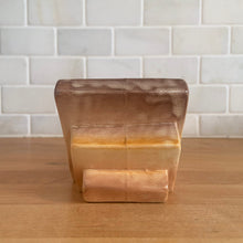 Load image into Gallery viewer, Unique vintage Art Deco Bauhaus geometric ceramic planter finished with tan and yellow drip glaze, shape #203. Crafted by Shorter &amp; Son, England, 1920/30s.

In excellent condition, no chips/cracks/repairs.

Measures 7 1/8 x 3 1/2 x 3 1/8 inches
