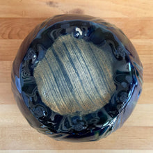 Load image into Gallery viewer, Jacks Daughter of All Trades Vintage Antique Mid-Century Kitsch Store Shop Reseller Etsy Shopify Toronto Canada Free Porch Pick Up Local Delivery Worldwide Shipping Judy Weinberg Unique Housewarming Gift Sustainable Gift Wedding Gift Home Decor Collectible Collector Gift Farmhouse Cottagecore Cottage Lodge Shabby Chic Industrial Art Pottery Art Nouveau drip glazed majolica footed ceramic jardiniere planter floral pattern green ochre navy scalloped rim WF Needham 1900s container garden plants houseplants


