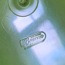 Load image into Gallery viewer, Jacks Daughter of All Trades Vintage Antique Mid-Century Kitsch Store Shop Reseller Etsy Shopify Toronto Canada Free Porch Pick Up Local Delivery Worldwide Shipping Judy Weinberg Unique Housewarming Gift Sustainable Gift Wedding Gift Home Decor Collectible Collector Gift Farmhouse Cottagecore Cottage Lodge Shabby Chic retro avocado green plastic kitchen canisters brown lids funky deboosed typography in brown flour sugar cookies tea Beacon Plastics 1970s retro kitchen countertop decor
