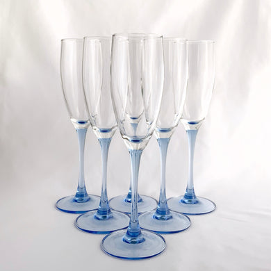 Set of six, delightful vintage Luminarc 
