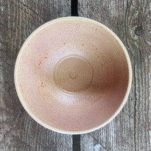 Load image into Gallery viewer, Vintage beige beehive ribbed redware mixing bowl in creamy beige with red speckles. Marked Germany. Perfect for everyday use or add this piece to your kitchen decor.

In vintage condition showing wear to the glaze no chips/cracks/repairs. Marked Germany.

Measures 6 5/8 x 3 1/4 inches
