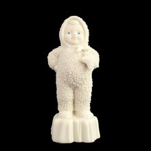 Load image into Gallery viewer, Bring back nostalgic memories of childhood with this vintage Best Little Star Snowbabies collectible Christmas bisque porcelain figurine #68842, now retired. Crafted by Department 56, Taiwan, 1997. A beautiful addition to your holiday decor!

In excellent used vintage condition, no chips/cracks/repairs.

Measures 1 3/4 x 1 1/2 x 4 1/4 inches
