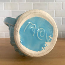 Load image into Gallery viewer, Jacks Daughter of All Trades Vintage Antique Retro Mid-Century Modern Modernist Kitsch Store Shop Reseller Etsy Shopify Toronto Canada Free Porch Pick Up Local Delivery Worldwide Shipping Judy Weinberg Unique Gift Housewarming Gift Sustainable Gift Wedding Gift Home Decor Collectible Collector Gift Farmhouse Cottagecore Cottage Lodge Shabby Chic Industrial Art Deco Art Pottery McCoy Pottery Christmas Glossy Blue Rustic Line Grapevine Pitcher Vase
