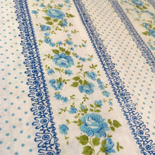 Load image into Gallery viewer, Jacks Daughter of All Trades Vintage Antique Retro Mid-Century Modern Kitsch Store Shop Reseller Etsy Shopify Toronto Canada Free Porch Pick Up Local Delivery Worldwide Shipping Judy Weinberg Unique Housewarming Hostess Sustainable Gift Home Decor Collectible Collector Mothers Day Farmhouse Cottage Core Shabby Chic Bedroom Linens Bedding Sheets Pillowcases Vendome Blue Flowers Florals Polka Dot
