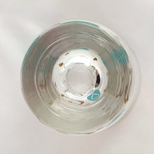 Load image into Gallery viewer, Jacks Daughter of All Trades Vintage Antique Retro Mid-Century Modern Mid Mod Store Shop Reseller Etsy Shopify Toronto Canada Free Porch Pick Up Local Delivery Worldwide Shipping Judy Weinberg Unique Housewarming Hostess Sustainable Gift Home Decor Collectible Collector Him Her Glassware Bar Barware Cart Mad Men Cocktail Happy Hour Party Luxury High End turquoise 22kt gold Boomerang Amoeba shot glass Federal Glass 1960s
