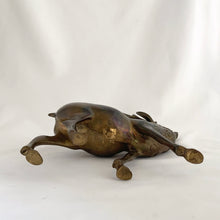 Load image into Gallery viewer, Jacks Daughter of All Trades Vintage Antique Retro Mid-Century Modern Modernist Kitsch Store Shop Reseller Etsy Shopify Toronto Canada Free Porch Pick Up Local Delivery Worldwide Shipping Judy Weinberg Unique Housewarming Hostess Sustainable Gift Home Decor Collectible Collector Farmhouse Cottage Core Shabby Chic Christmas Holiday Decor Brass Figurine Statue Deer Stag Buck Decoration Mantel
