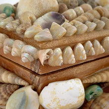 Load image into Gallery viewer, Jacks Daughter of All Trades Vintage Antique Mid-Century Kitsch Store Shop Reseller Etsy Shopify Toronto Canada Free Porch Pick Up Local Delivery Worldwide Shipping Judy Weinberg Unique Housewarming Gift Sustainable Gift Home Decor Collectible Collector Gift Farmhouse Cottagecore Cottage Lodge Shabby Chic Industrial Retro Flea Market Style  artisan made shell art trinket box Bremen Germany SS Bremen souvenir romantic decor
