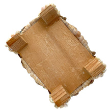 Load image into Gallery viewer, A charming mid-century artisan made trinket box handcrafted in Bremen, Germany, where maritime heritage runs deep despite the city's inland location. This piece exemplifies the golden age of shell art—a beloved souvenir tradition that flourished aboard luxury ocean liners like the SS Bremen and in European coastal gift shops. The wooden base is adorned with genuine shells, creating an authentic tactile surface that captures the romance of vintage travel. 
