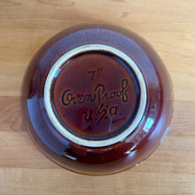 Load image into Gallery viewer, Jacks Daughter of All Trades Vintage Antique Mid-Century Modern Retro Store Shop Reseller Etsy Shopify Toronto Canada Free Porch Pick Up Local Delivery Worldwide Shipping Judy Weinberg Unique Housewarming Sustainable Home Decor Collectible Collector Gift Farmhouse Cottagecore Cottage Grannycore Shabby Chic 7 Inch brown drip glaze oven-proof mixing bowls rolled edge Hull Pottery 1960s
