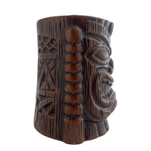 Load image into Gallery viewer, Groovy collectible vintage caramel brown handled tiki mug. Crafted by Orchids of Hawaii, Japan, 1950s. The perfect tropical addition to your retro drinkware collection!

In good vintage condition, no chips. Marked Orchids of Hawaii Japan

Measures 4 1/2 x 3 x 4 inches (incl. handle)

