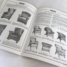 Load image into Gallery viewer, Vintage reproduction of the &quot;Catalog of Mission Furniture 1913, Sectional Come-Packt Furniture&quot; softcover reference book. Algrove Publishing, Canada, 2004. This book is an authentic reproduction of the original catalogue and features detailed illustration, photographs and a plethora of information! Pages not included were the final page chart of wood stains and leather dyes in colour due to the difficulty of accurately reproducing colours.  Measures 8 3/4 x 12 inches  68 pages   
