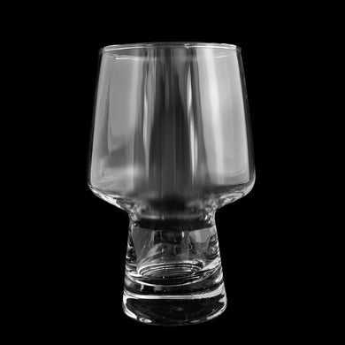 Vintage clear Accent modernist beer glass. Crafted by Libbey Glass, USA, 1970s. Stylish and stackable barware!

In excellent condition, no chips.

Measures 3 1/8 x 5 1/2 inches

Capacity 16 ounces