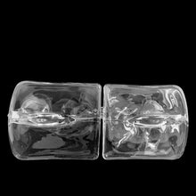 Load image into Gallery viewer, Vintage Pressed Glass New Martinsville Flame Candle Holders, Viking Art Glass
