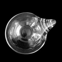 Load image into Gallery viewer, Vintage Anchor Hocking clear glass fish trinket dish base, base view showing embossed anchor mark and U.S.A. maker's mark on bottom
