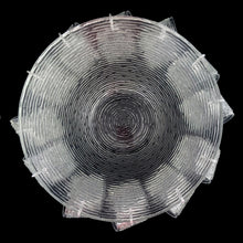 Load image into Gallery viewer, Vintage clear Soreno pressed glass punch bowl and 12 matching cups featuring a textured bark surface. Crafted by Anchor Hocking, USA, 1966 - 1970. Perfect for serving your favourite concocted beverages.

All in excellent condition, no chips.

Bowl measures 12 3/4 x 6 inches

Cups measure 3 x 2 5/8 inches

