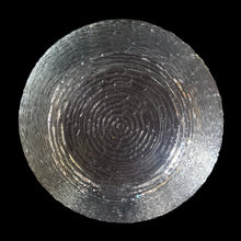 Load image into Gallery viewer, Jacks Daughter of All Trades Vintage Antique Mid-Century Kitsch Store Shop Reseller Etsy Shopify Toronto Canada Free Porch Pick Up Local Delivery Worldwide Shipping Judy Weinberg Unique Housewarming Gift Sustainable Gift Collectible Collector Gift Farmhouse Cottagecore Cottage Lodge Shabby Chic Industrial clear Soreno pressed glass serving bowl  textured bark surface Anchor Hocking 1960s 1970s snacks salads tableware
