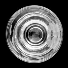 Load image into Gallery viewer, An elegant clear shot glass, cut with the Corn Flower pattern. Crafted by WJ Hughes, Canada, circa 1950s. Add this piece of mid-century glamour to your vintage barware!

In excellent condition, no chips or cracks.

Measures 2 1/4 inches

Capacity 1 ounce
