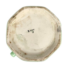 Load image into Gallery viewer, Base view of Vintage Crownford Art Nouveau Art Deco Ford &amp; Sons ceramic pitcher showing the maker's mark E3105 R, England 1930s 1940s
