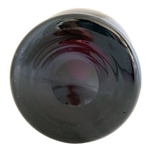 Load image into Gallery viewer, Jacks Daughter of All Trades Vintage Antique Mid-Century Kitsch Store Shop Reseller Etsy Shopify Toronto Canada Free Porch Pick Up Local Delivery Worldwide Shipping Judy Weinberg Unique Housewarming Gift Sustainable Gift Wedding Gift Home Decor Collectible Collector Gift Industrial Bohemian Boho deep purple hand blown glass pitcher applied curled handle smooth pontil beverage tableware flower vase artisanal glass decor
