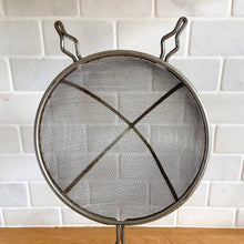 Load image into Gallery viewer, Vintage Depression-Era Kitchen Sieve — Red &amp; Cream Wood Handle, Wire Mesh Strainer, 1920s
