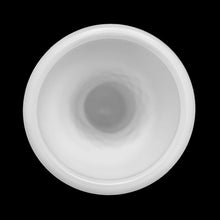 Load image into Gallery viewer, Vintage milk glass floral bud vase with a diamond pattern. Produced by the Hoosier Glass Company, USA, circa 1960s. Perfect for a beautiful floral bouquet for your cottage or farmhouse style home or wedding decor.  In excellent condition, no chips or cracks.  Measures 9 inches
