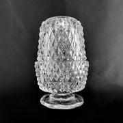 Vintage Clear "Diamond Point" Fairy Lamp, Indiana Glass Company, USA