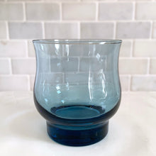 Load image into Gallery viewer, Vintage Dominion Smokey Blue Tulip Old Fashioned Glass, 8 oz
