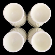 Load image into Gallery viewer, Base detail of Hankscraft double-sided ribbed ceramic egg cup showing glaze and construction, vintage tableware
